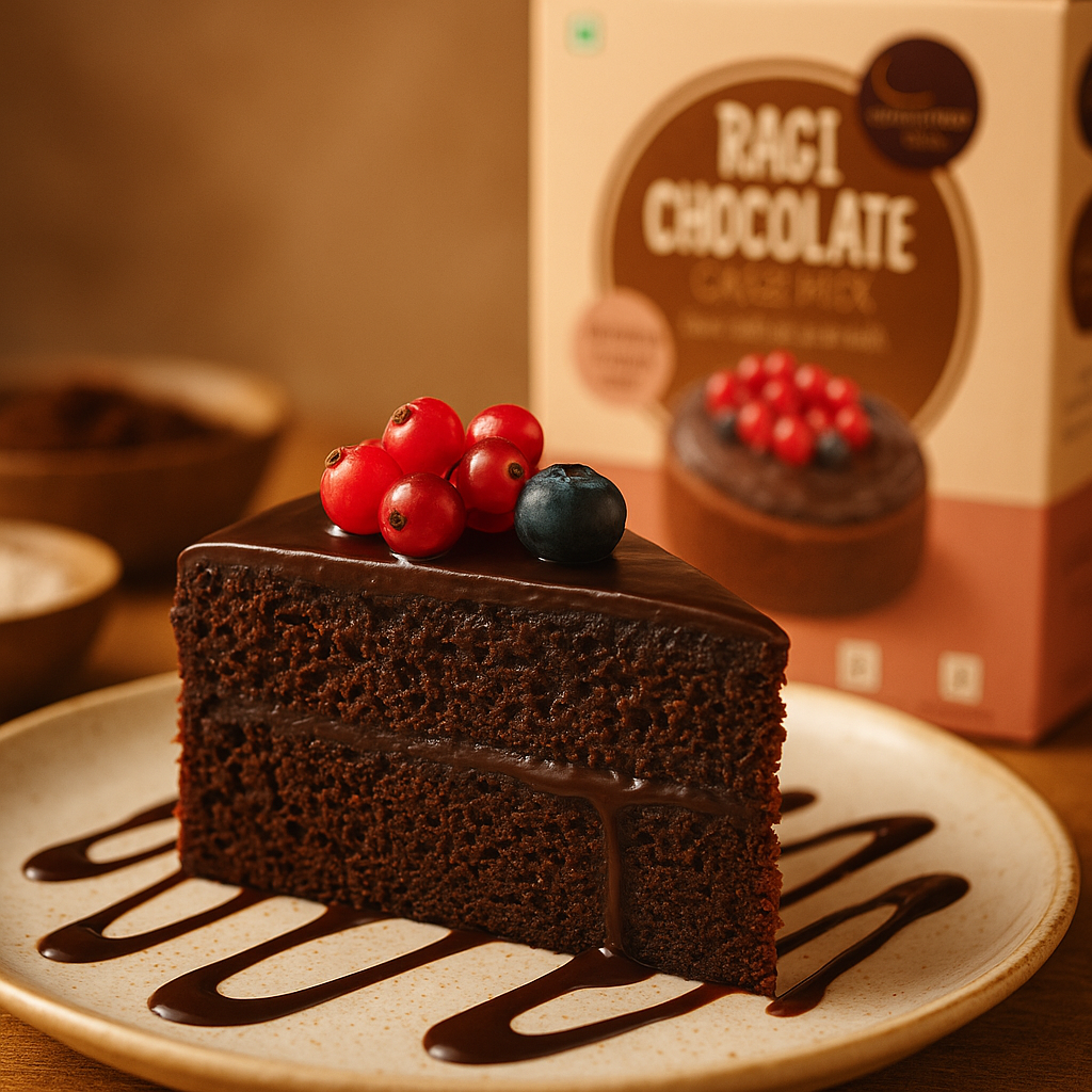 Kids chocolaty Treat Combo, Dark Chocolate Millet Muesli, Double Choco Chip Millet Pancake Mix, Ragi Chocolate Cake Mix, 3 Pack, 700g