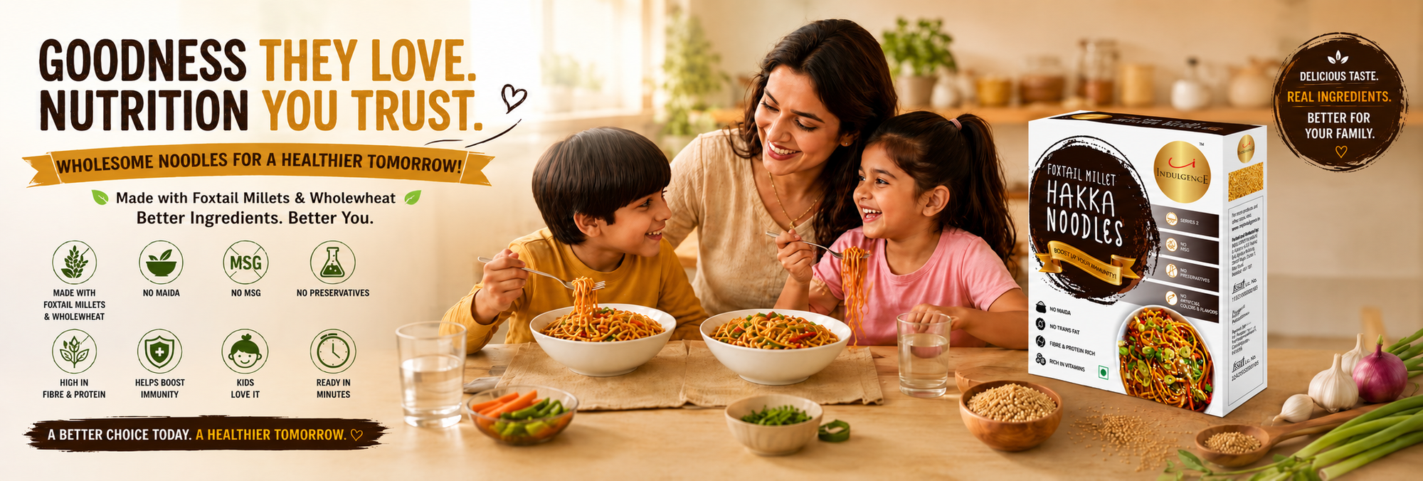 No Maida Foxtail Millet Hakka Noodles