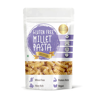 Gluten Free Millet Fusilli Pasta-No Preservatives, High Fibre, High Protein