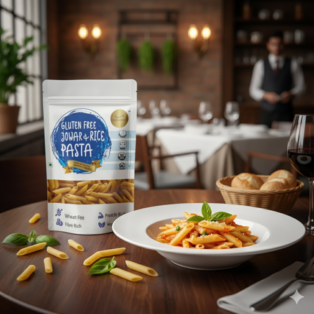 Gluten Free Pasta combo - Rice Macaroni +Jowar & Rice Penne Pasta image 2
