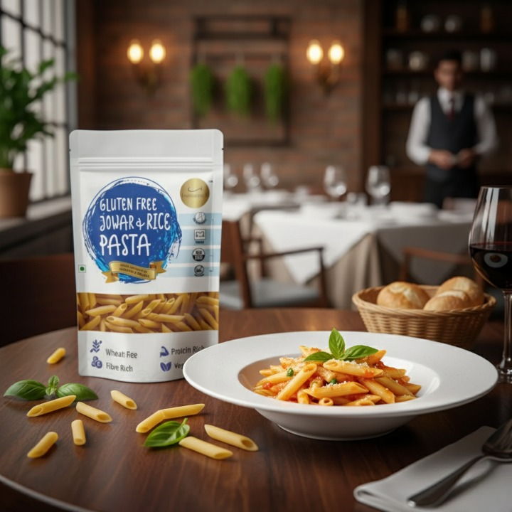 Gluten Free Jowar and Rice Penne Pasta
