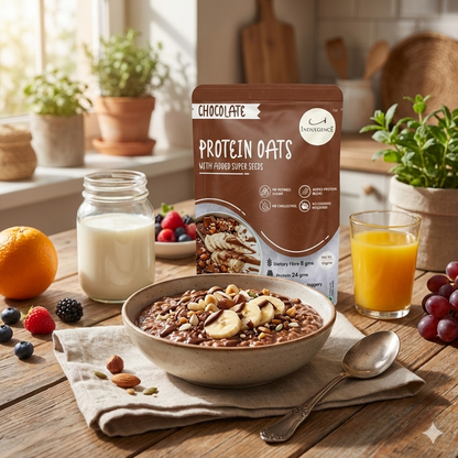 High Protein Oats Mango & Chocolate  trial pack of 6( 300 gms) 24 gms Protein