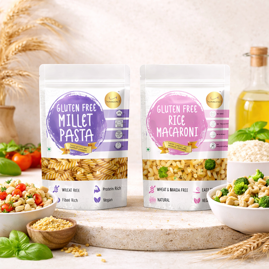 Gluten Free Pasta Combo-Multi Millet Fusili Pasta + Rice Macaroni