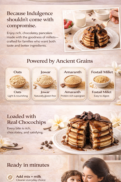 Millet Pancake Mix for Kids |No Maida| No Refined Sugar|High Protein and Fibre|