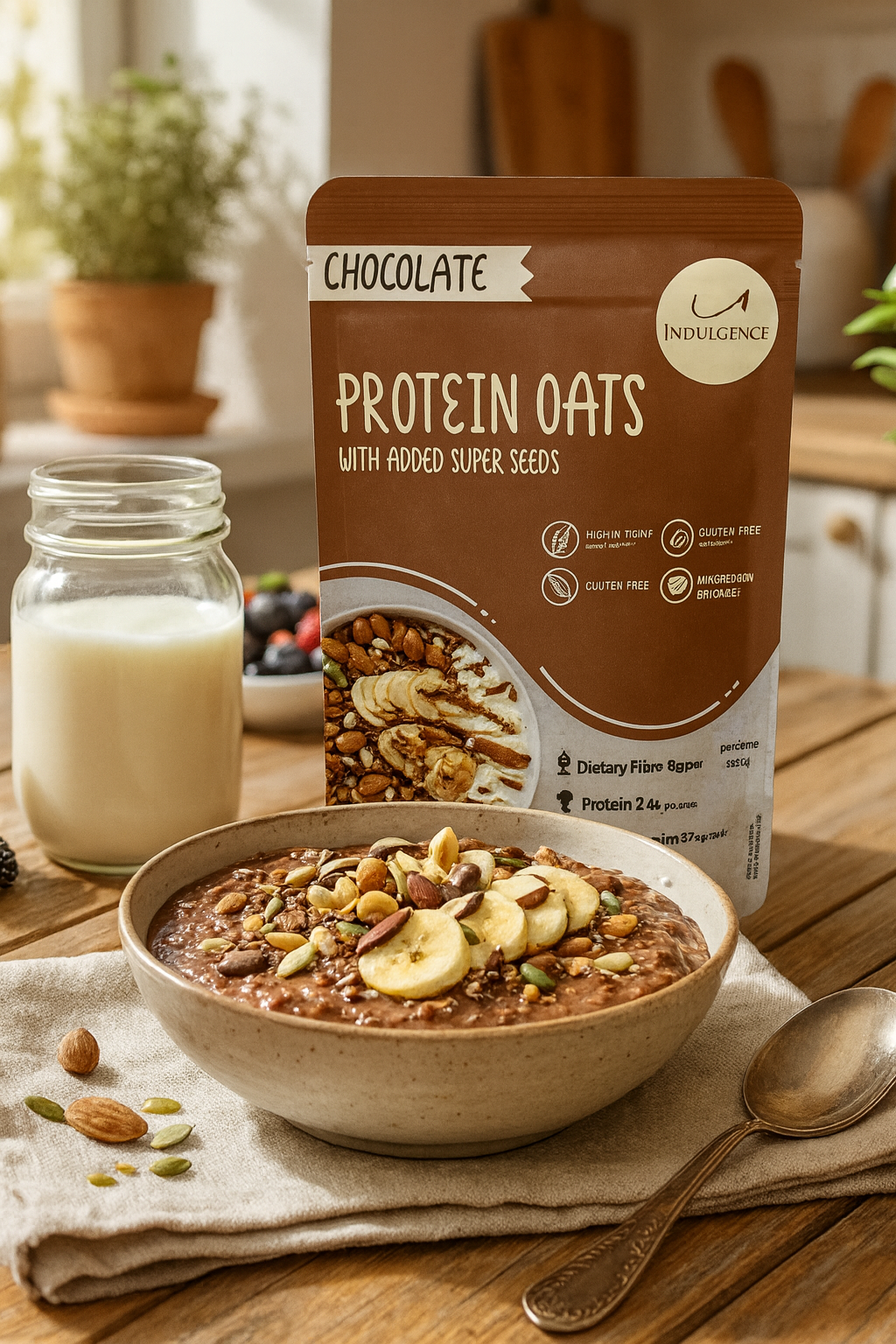 High Protein Chocolate Cereal Combo| Dark Chocolate Millet Muesli & Chocolate Protein Oats