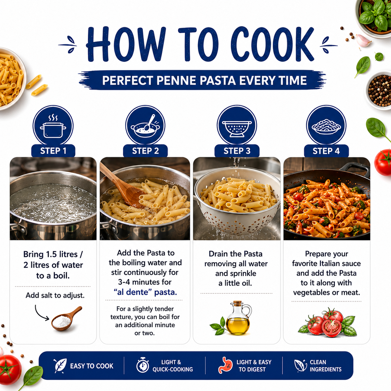 Gluten Free Jowar and Rice Penne Pasta