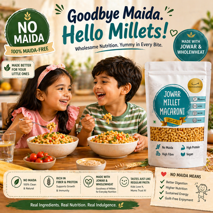 Zero Maida Jowar Millet Macaroni |No Preservatives | No MSG |High Fibre