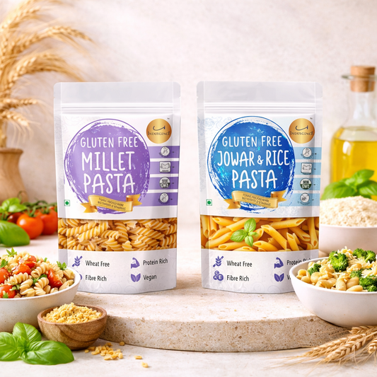 Gluten Free Pasta Combo -Jowar & Rice Penne Pasta + Multi Millet Fusili Pasta