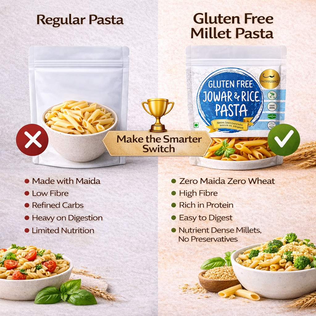 Gluten Free Pasta Combo |Jowar & Rice Penne Pasta + Multi Millet Fusili Pasta | No Preservatives