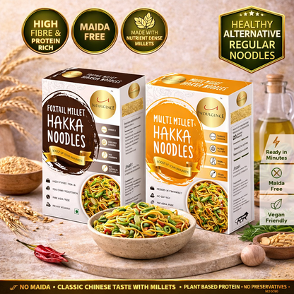 No Maida Millet Hakka Noodles Combo-High Fibre| No MSG| No Preservatives|