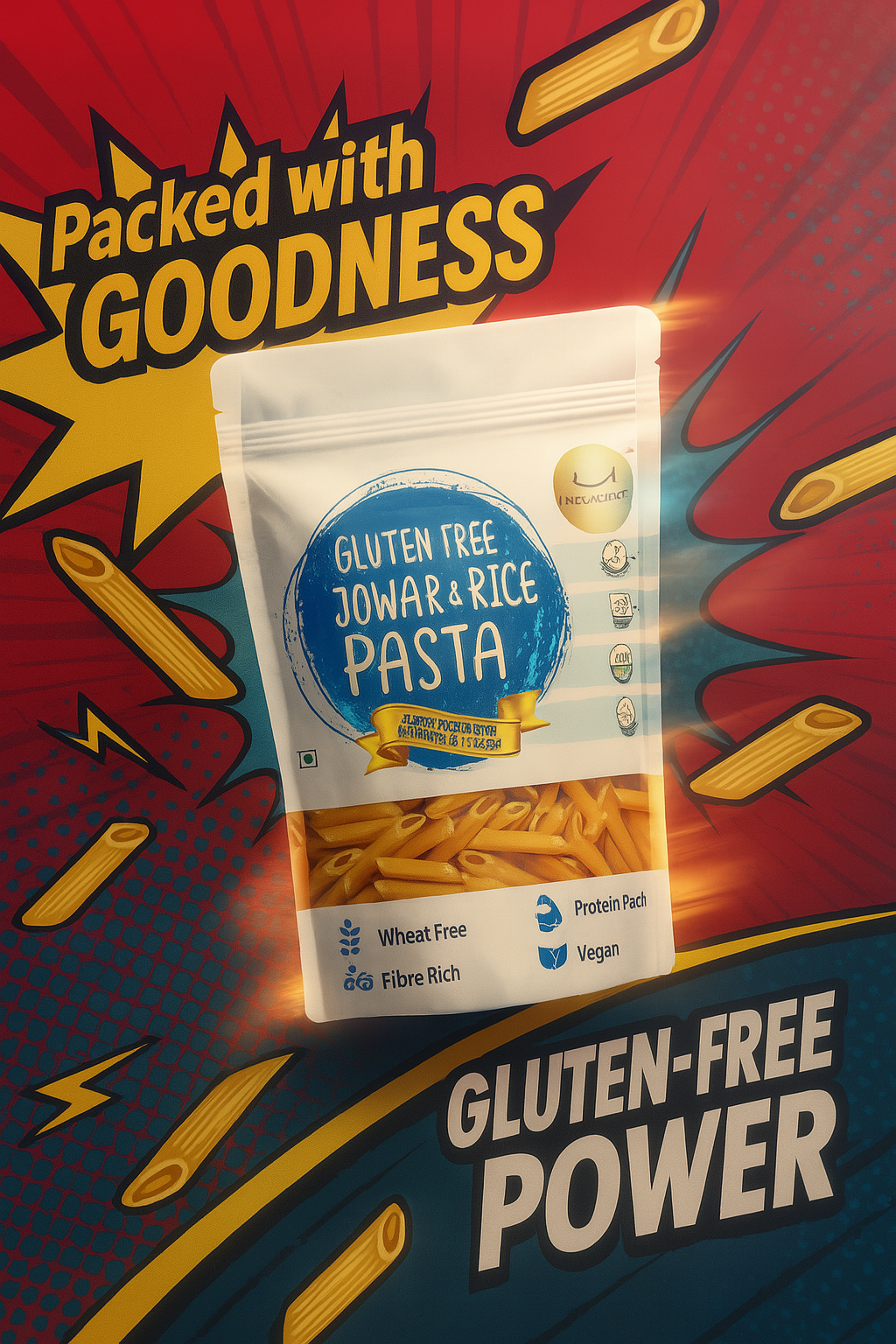 Gluten Free Jowar & Rice Penne Pasta