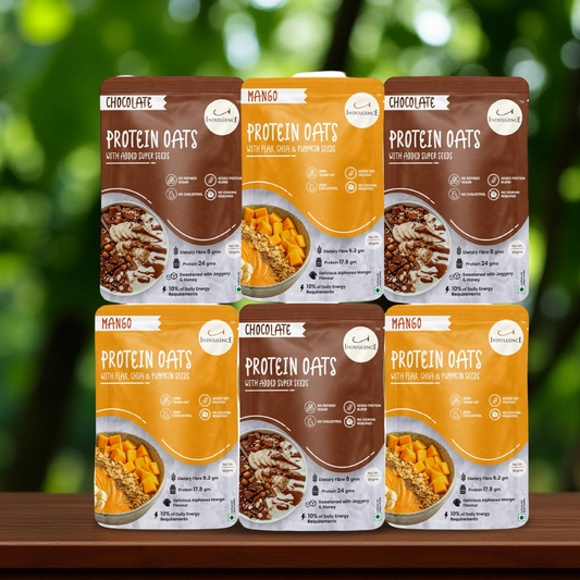 High Protein Oats Mango & Chocolate  trial pack of 6( 300 gms) 24 gms Protein