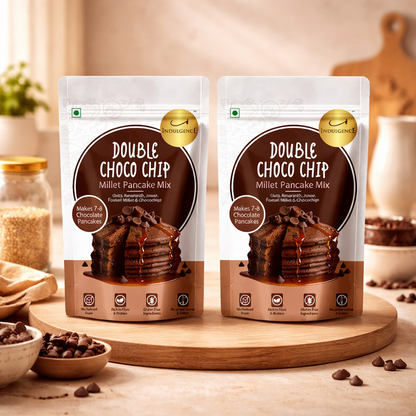 Double Choco Chip Millet Pancake Mix| Gluten free| No Preservatives | High Fibre | No Refined Sugar