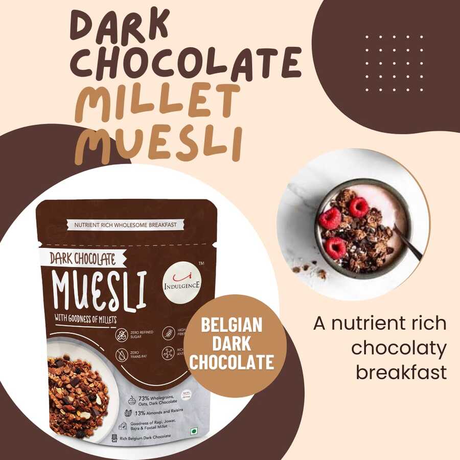 Belgian Dark Chocolate Millet Muesli 350 gms