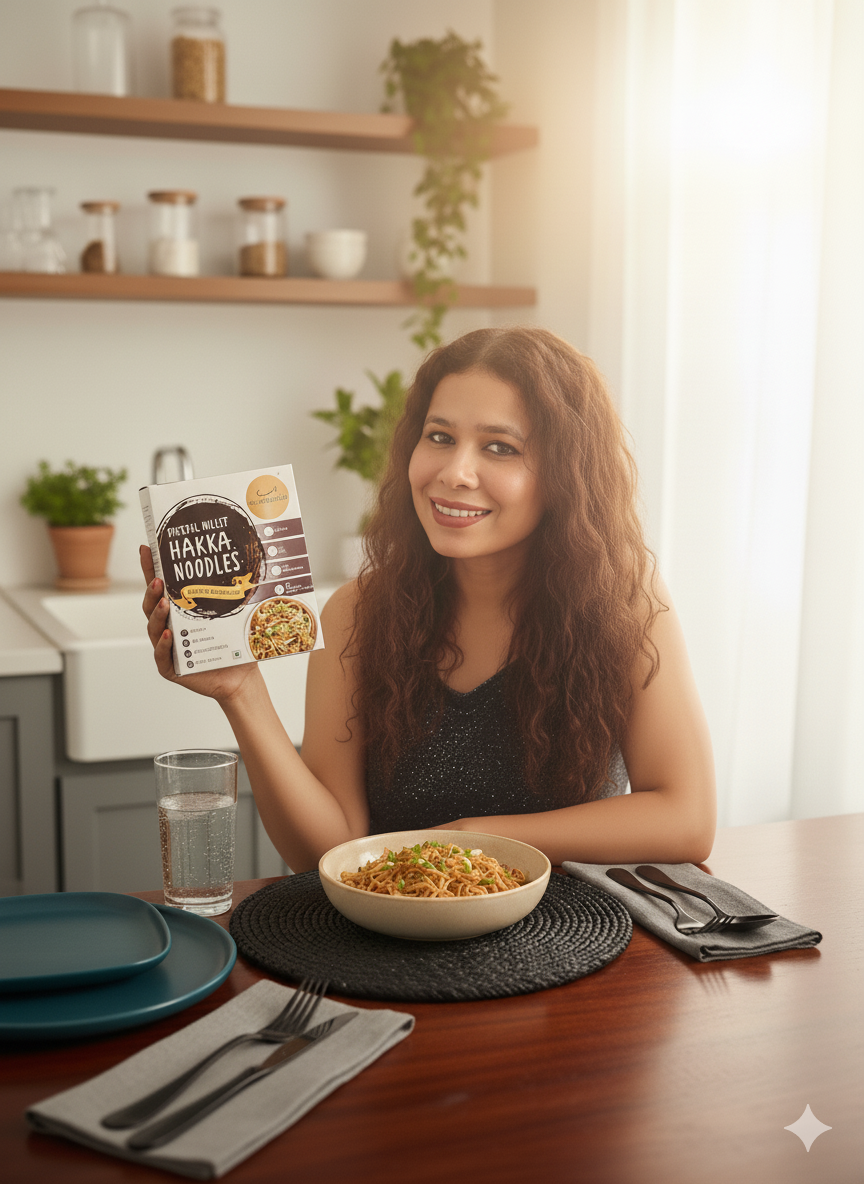 Foxtail Millet Hakka Noodles +Multimillet hakka noodles Pack of 2(400 Gms)