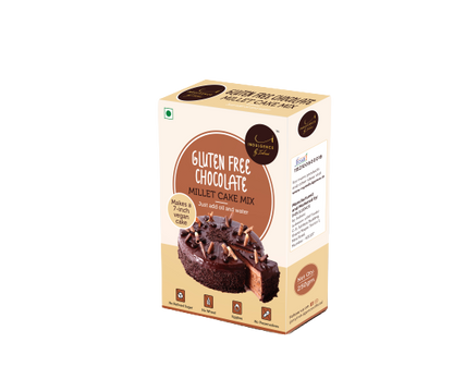 Ragi Chocolate Cake Gluten + Gluten Free Chocolate Millet Cake