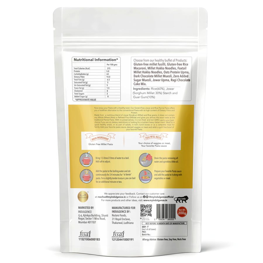 Wok to Pasta Celebration Pack- Millet Hakka Noodles & Pasta - High Fibre, High Protein,Zero Maida , Zero MSG, No Preservatives