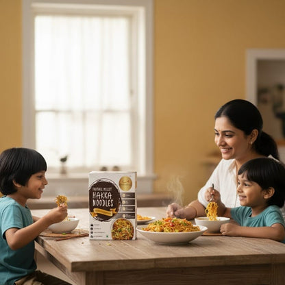 Foxtail Millet Hakka Noodles +Multimillet hakka noodles Pack of 2(400 Gms)