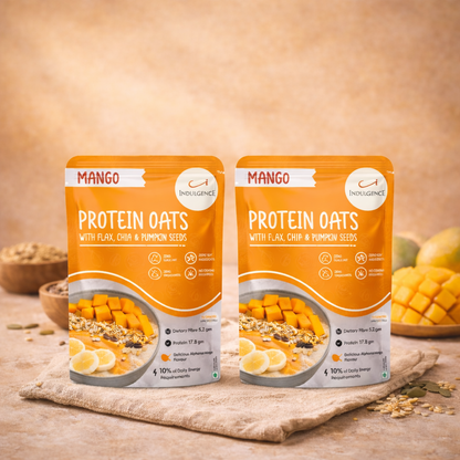 Mango Protein Oats with Superseeds | No Refined Sugar| No preservatives