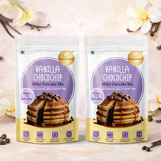 Vanilla Chocochip Millet Pancake Mix-Gluten Free, No refined Sugar-No Preservatives, High Fibre,High protein