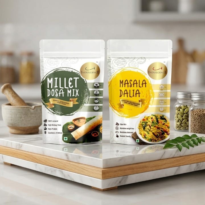 Healthy Breakfast Combo | Multi Millet Instant Dosa Mix + Masala Dalia Mix| No preservatives