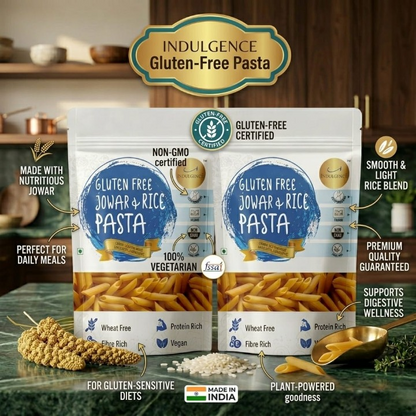 Gluten Free Jowar and Rice Penne Pasta |No Maida |No Wheat | High Fibre | Vegan