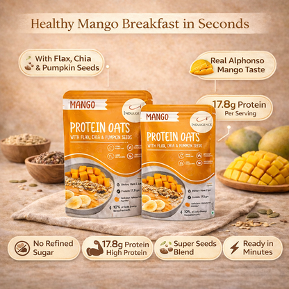 Mango Protein Oats with Superseeds | No Refined Sugar| No preservatives
