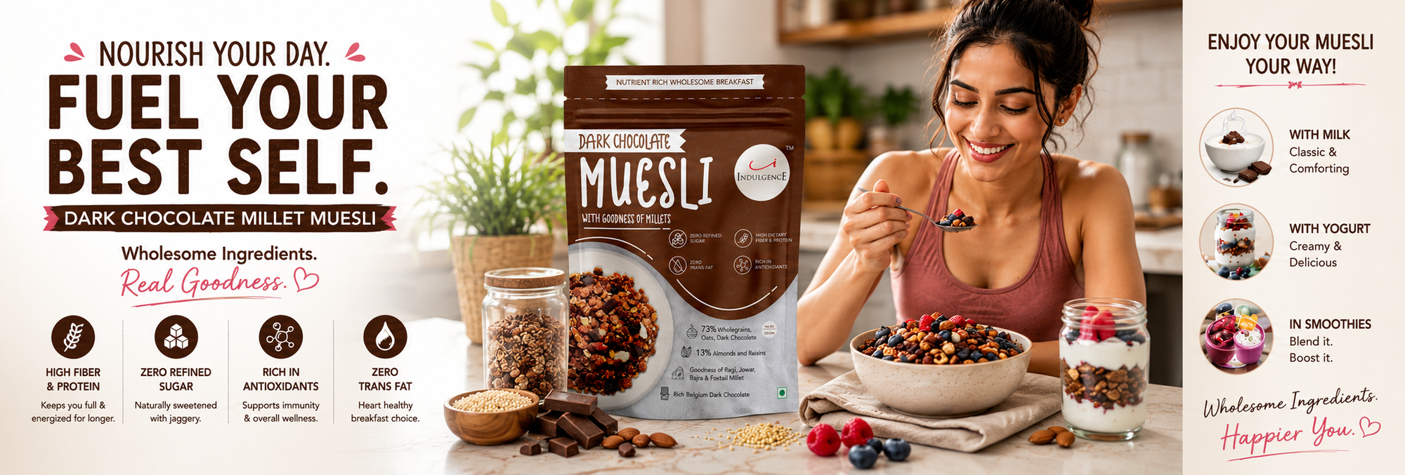 Belgian Dark Chocolate Millet Muesli