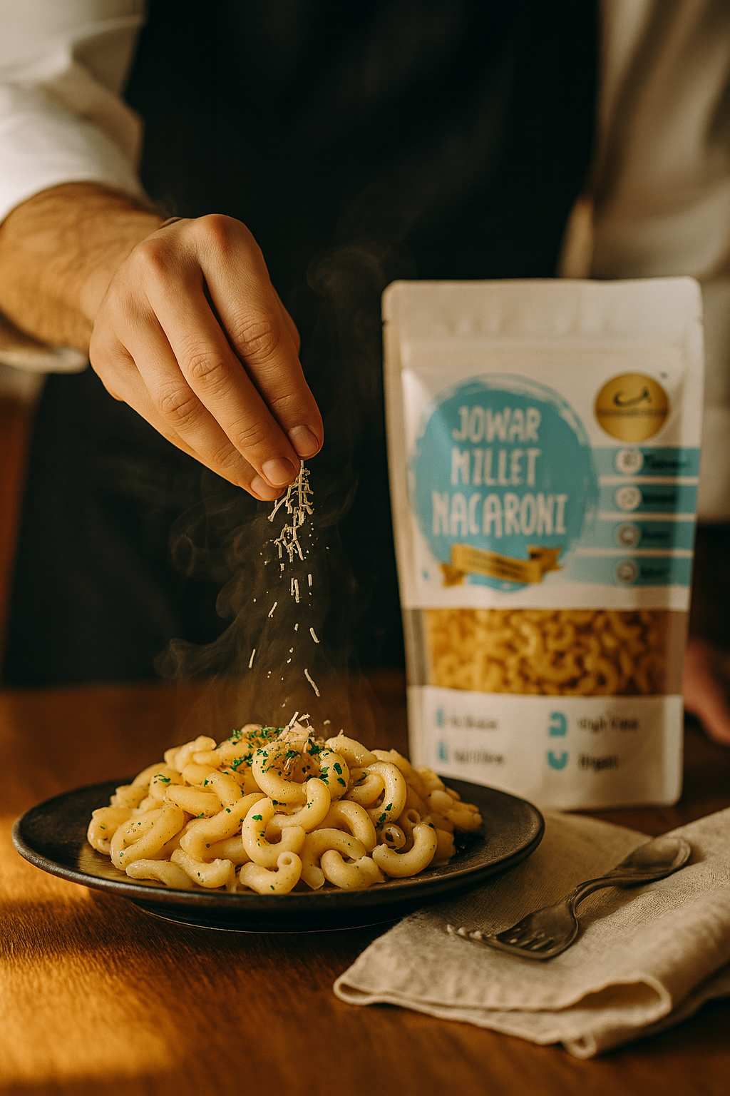 No Maida Jowar Macaroni