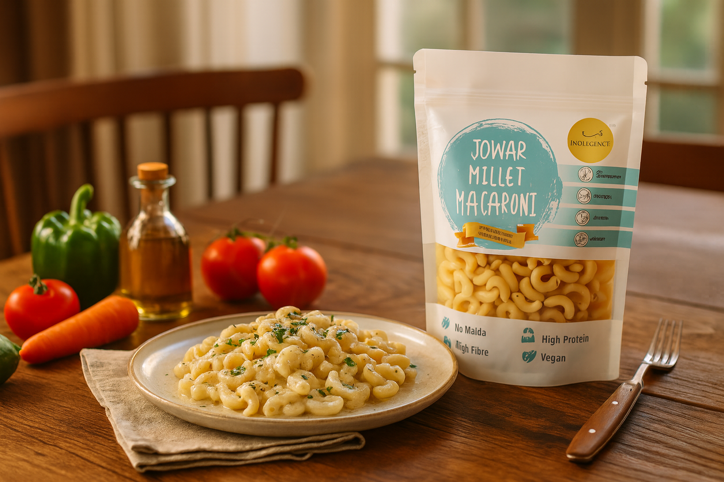 No Maida Jowar Macaroni