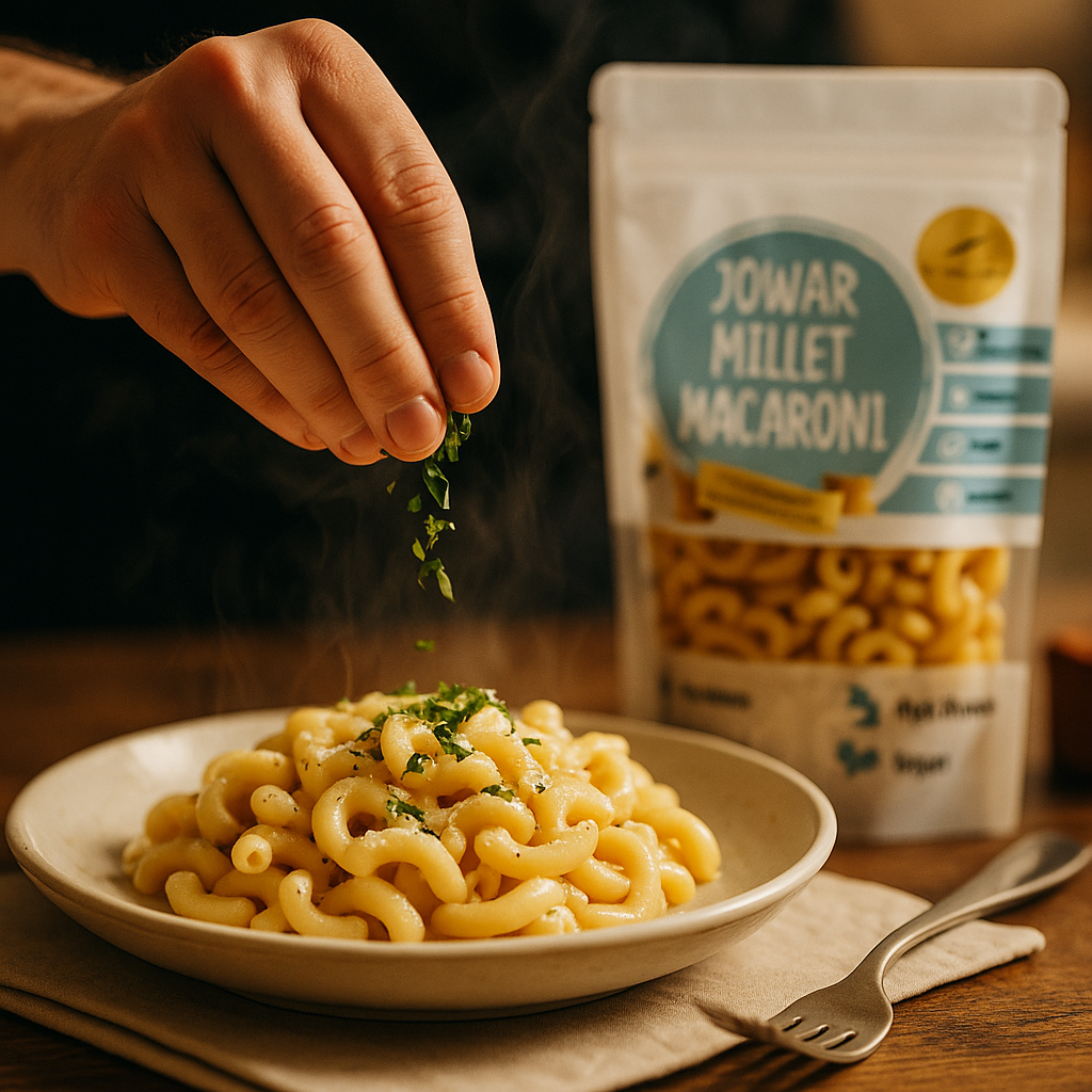No Maida Jowar Macaroni