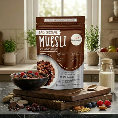 KIDS CELEBRATION PACK - No Maida Foxtail Millet Hakka Noodles + No Maida Jowar Millet Macaroni+Dark Chocolate Millet Muesli+ No Maida Double Choco Chip Millet Pancake Mix. High protein, High Fibre