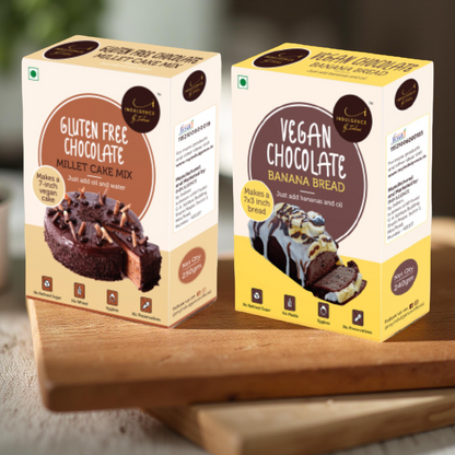 Vegan chocolate banana bread +Gluten free chocolate cake