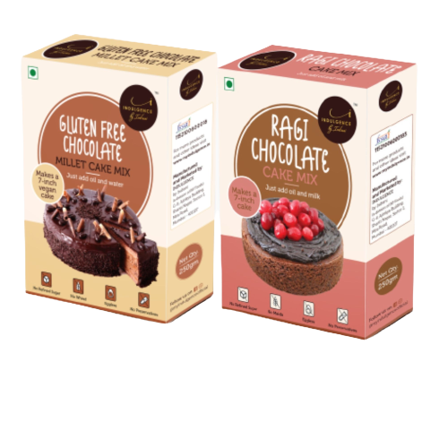 Ragi Chocolate Cake Gluten + Gluten Free Chocolate Millet Cake