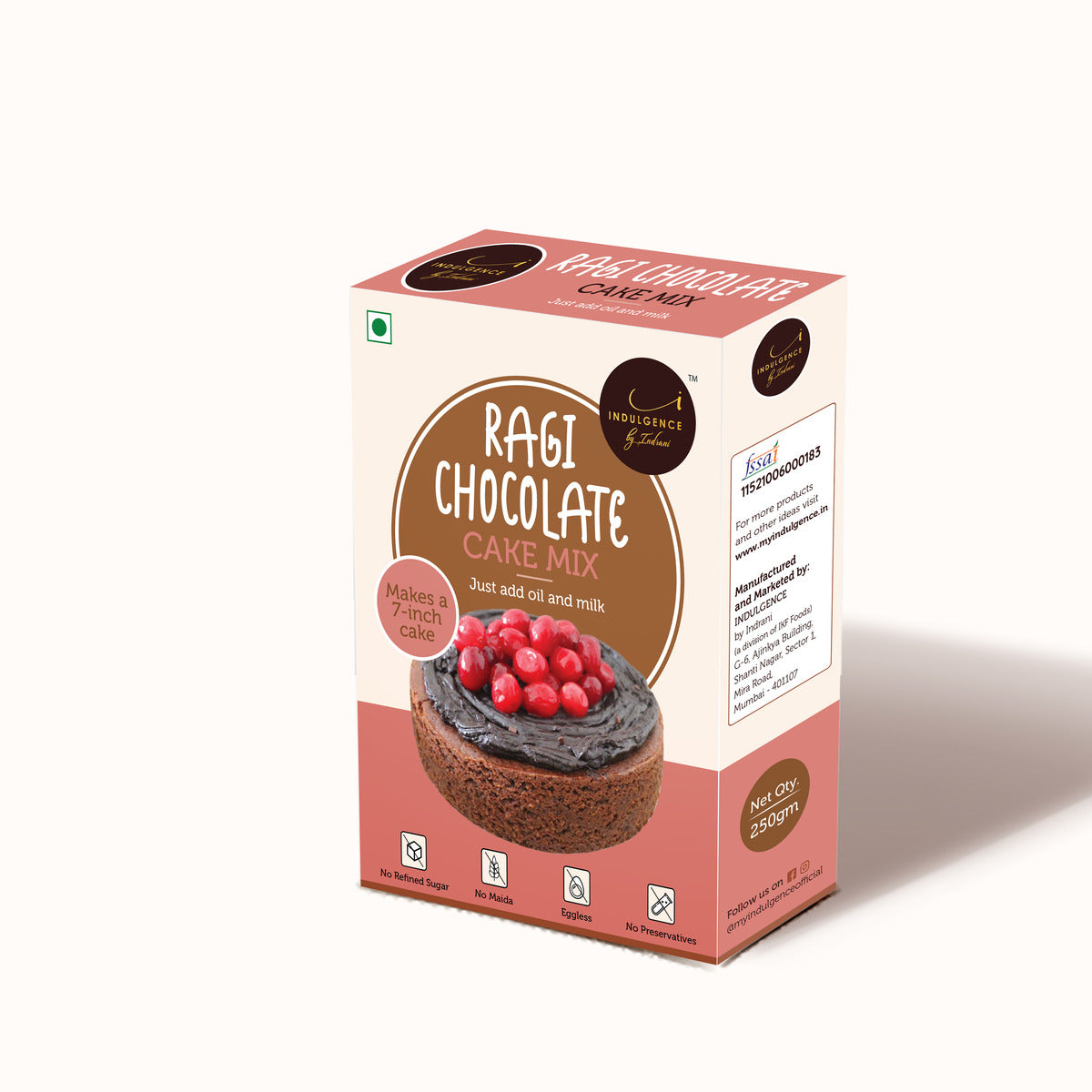 Ragi Chocolate Cake Mix + Vegan Chocolate Banana Bread Mix 500 gms(No Maida Cake Mix)