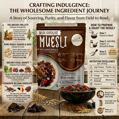 KIDS CELEBRATION PACK - No Maida Foxtail Millet Hakka Noodles + No Maida Jowar Millet Macaroni+Dark Chocolate Millet Muesli+ No Maida Double Choco Chip Millet Pancake Mix. High protein, High Fibre
