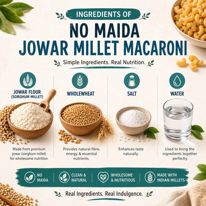 KIDS CELEBRATION PACK - No Maida Foxtail Millet Hakka Noodles + No Maida Jowar Millet Macaroni+Dark Chocolate Millet Muesli+ No Maida Double Choco Chip Millet Pancake Mix. High protein, High Fibre