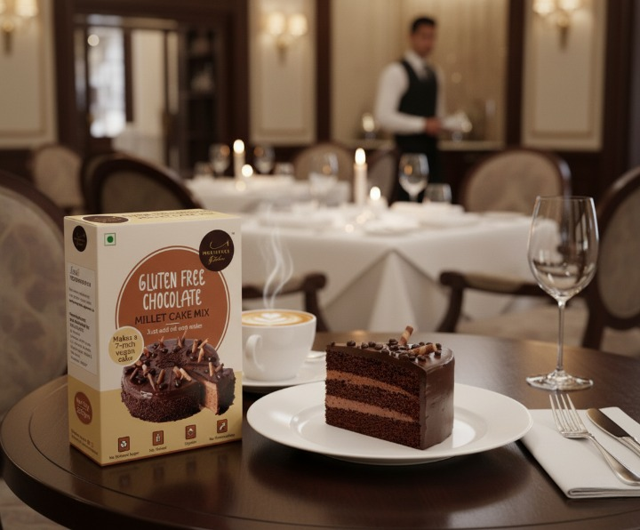 Ragi Chocolate Cake + Gluten Free Chocolate Millet Cake Mix