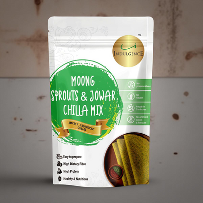 Moong Sprouts and Jowar Chila