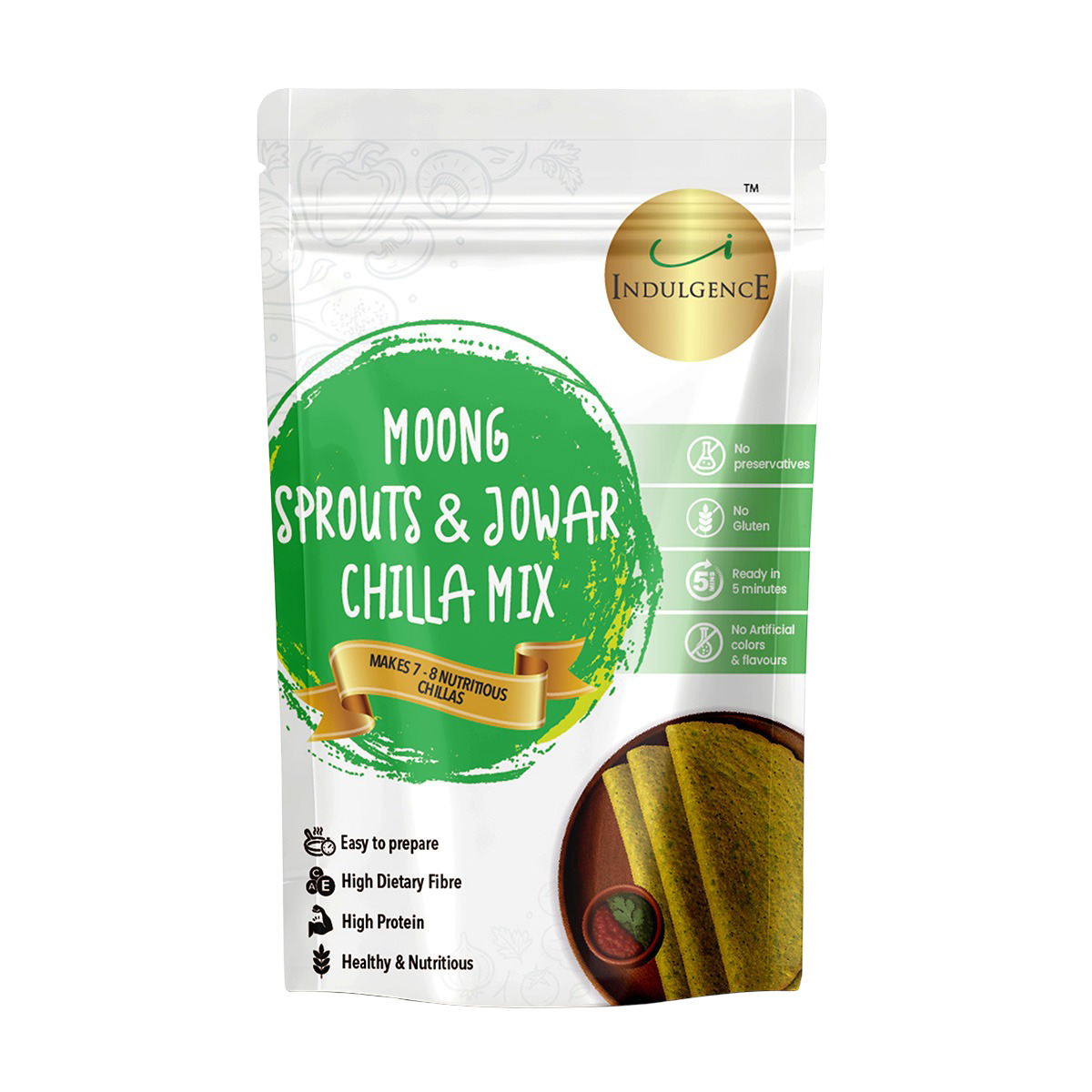 Moong Sprouts and Jowar Chila