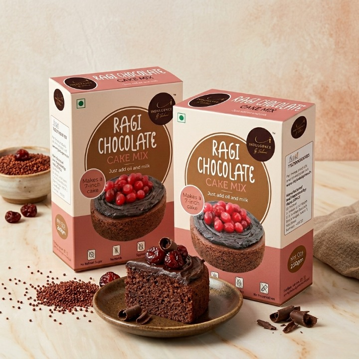 Ragi Chocolate Cake + Gluten Free Chocolate Millet Cake Mix