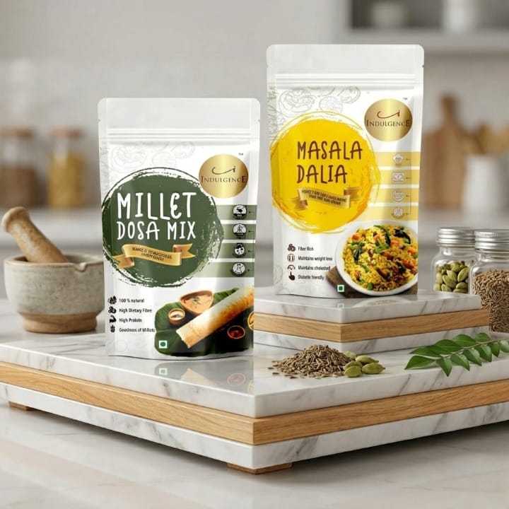 Healthy Breakfast Combo -Multi Millet Instant Dosa Mix + Masala Dalia