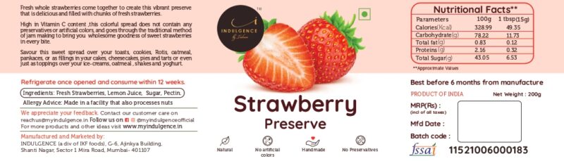 strawberry preserve